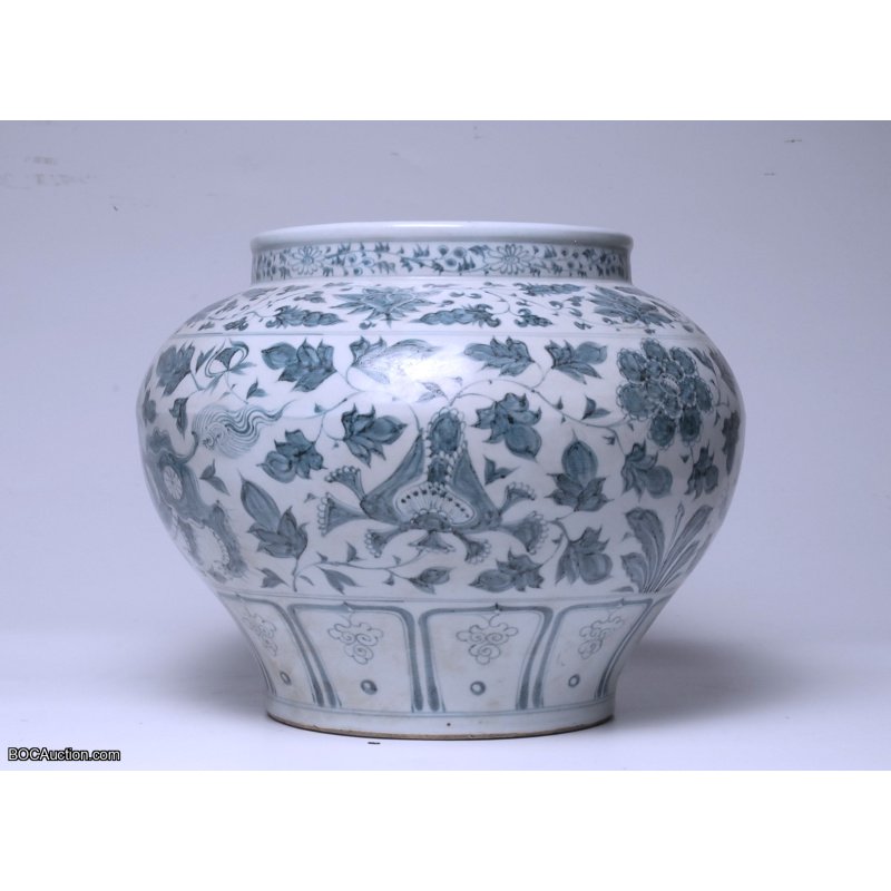Chinese Antique Qi Ling Big Jar