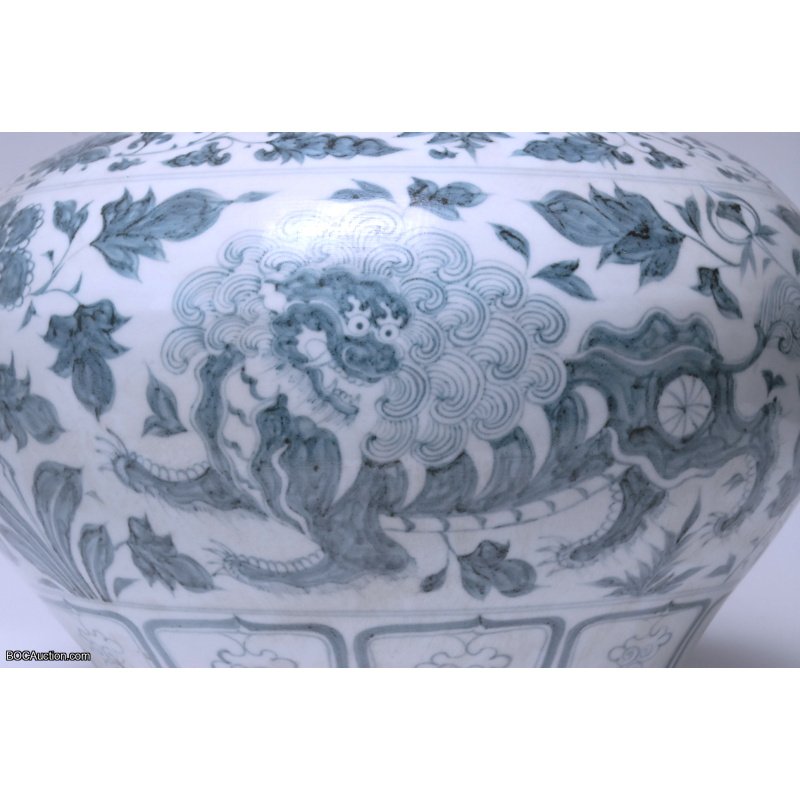 Chinese Antique Qi Ling Big Jar
