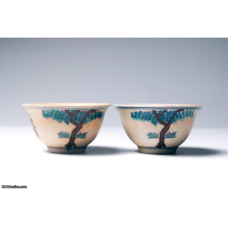 1 Pair Da Ming Dynasty Small Cups