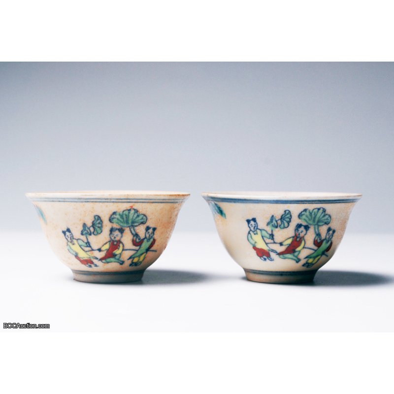 1 Pair Da Ming Dynasty Small Cups
