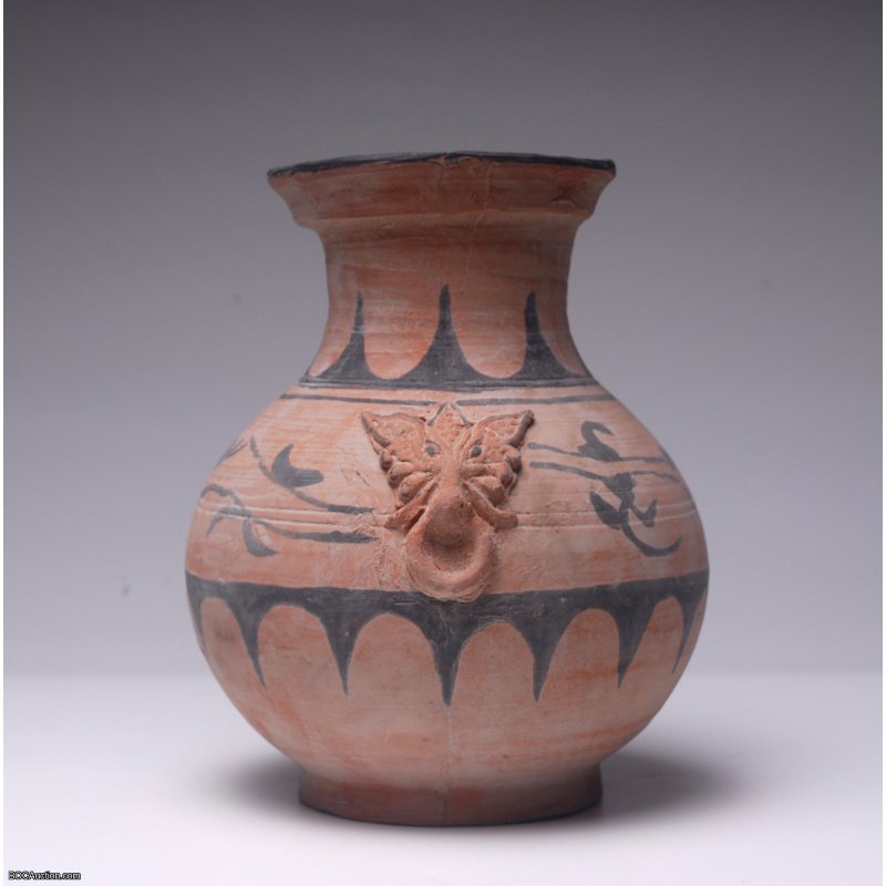 Two Dragon Ceramic Jar