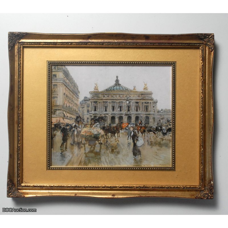 Opera Garnier Painting Lithoprint