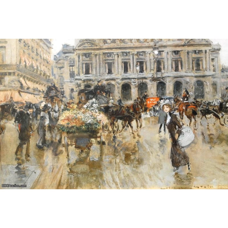 Opera Garnier Painting Lithoprint