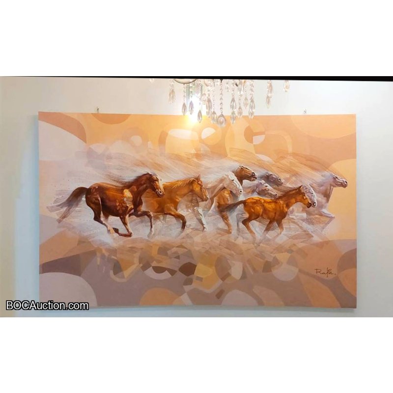 Nik Rafin Painting 9 Horses