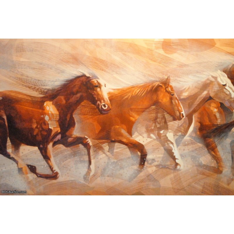 Nik Rafin Painting 9 Horses