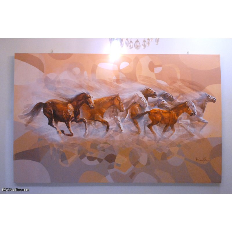 Nik Rafin Painting 9 Horses