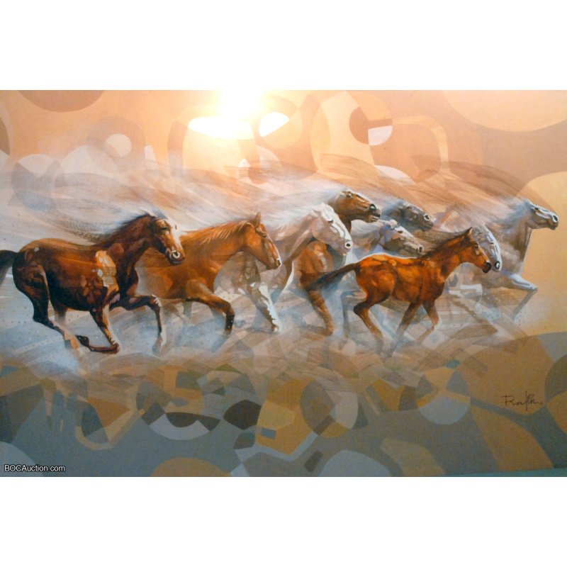 Nik Rafin Painting 9 Horses
