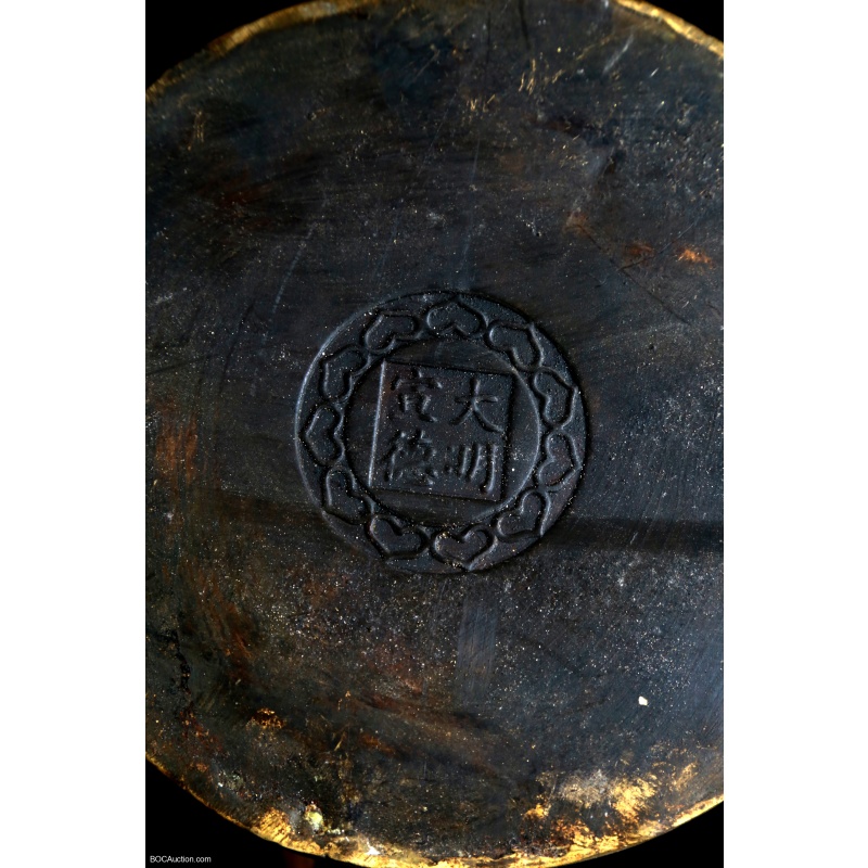 Seated Tibet Bronze Shakyamuni Amitabha Buddha Statue