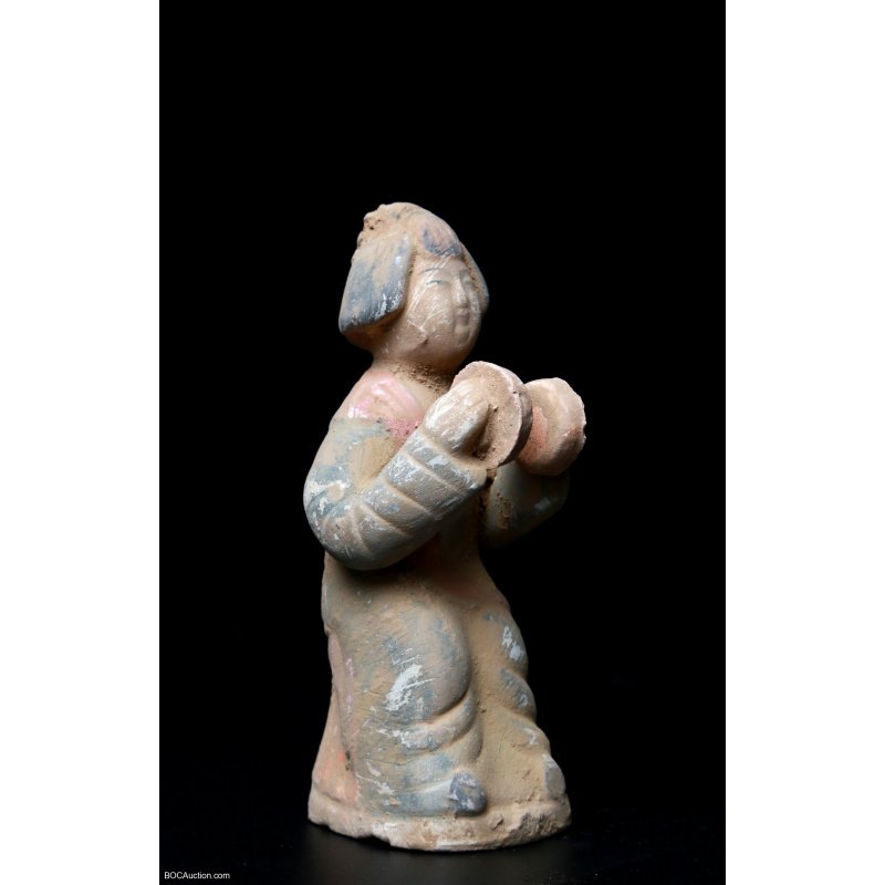 Chinese Pottery Girl Tong San Lui
