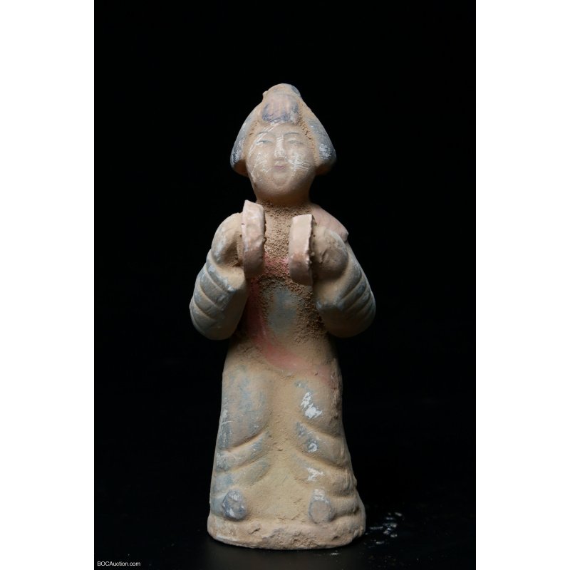 Chinese Pottery Girl Tong San Lui
