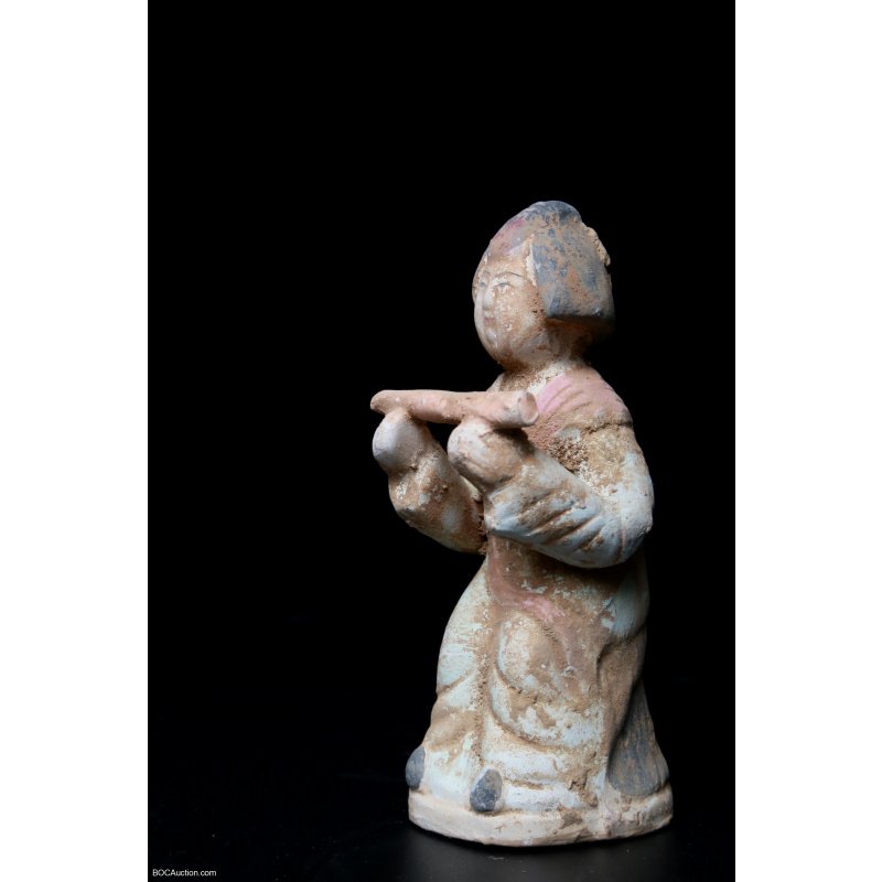 Chinese Pottery Girl Tong San Lui